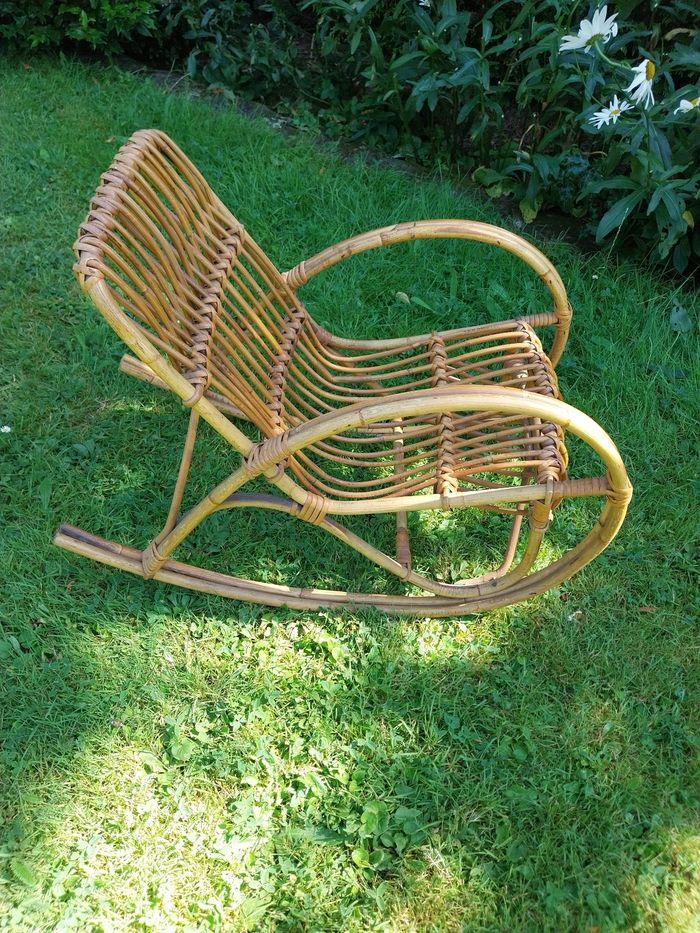 Chaise à bascule enfant vintage - photo numéro 2