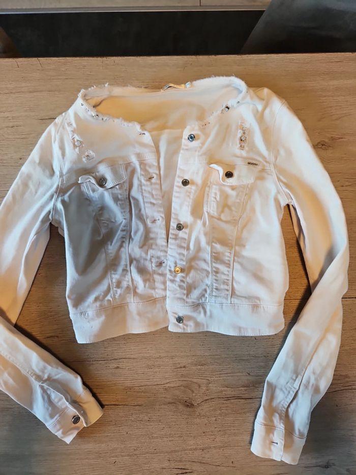 Veste en jean s blanc cassé, Kocca, M, très bon état - photo numéro 11