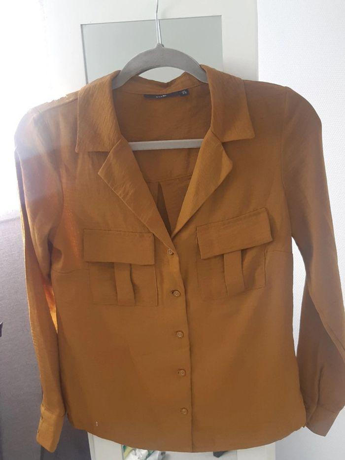 Blouse couleur ocre taille XS - photo numéro 1