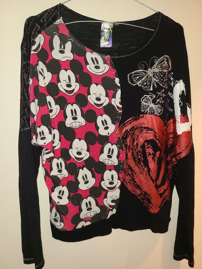 T-shirt Desigual Disney manches longues - photo numéro 1