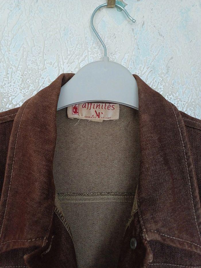 Veste  vintage marron Armand Thierry - photo numéro 2