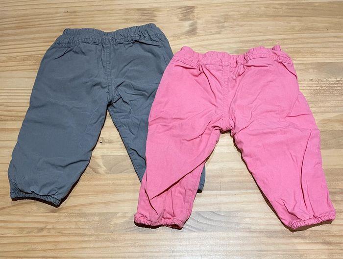 Lot de 2 Pantalons type jogging 12 mois /74cm - photo numéro 2