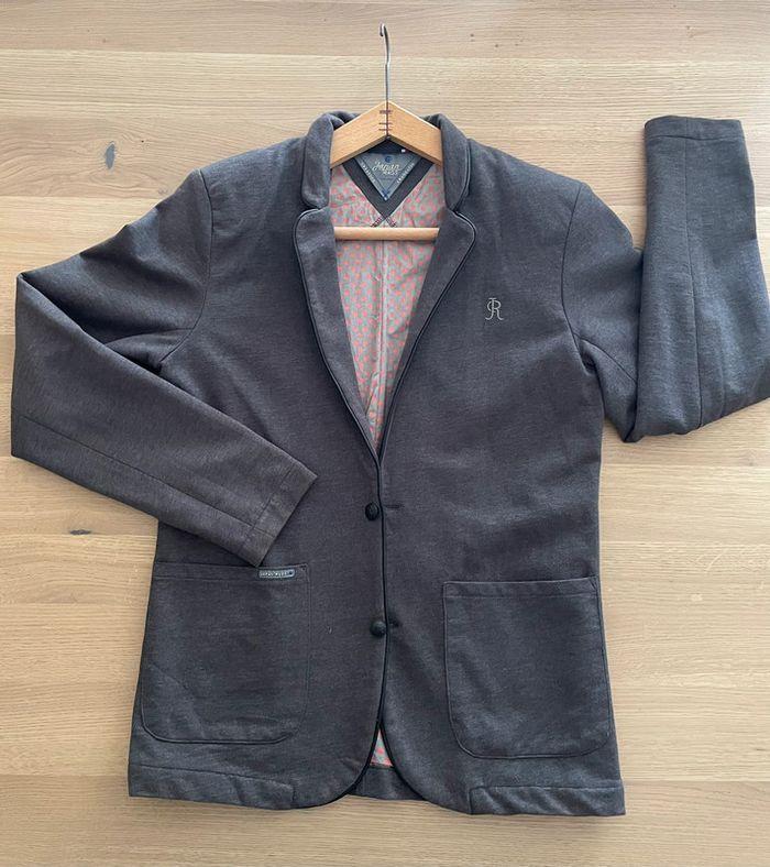 Veste homme grise intérieur têtes de mort Japan Rags taille M - photo numéro 1