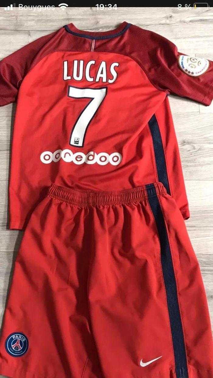 Maillot  Lucas PSG + short - photo numéro 1