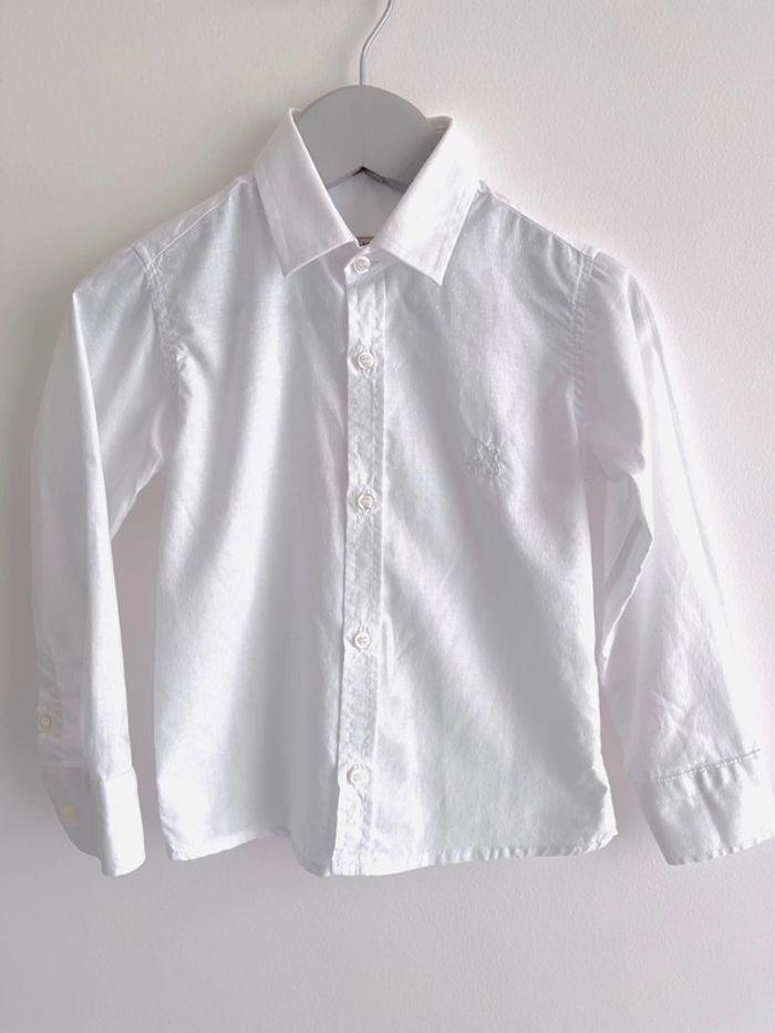 Chemise blanche garçon 2 ans SP1 état neuf top qualité très légère - photo numéro 1