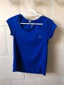 Tee shirt de sport domyos bleu M