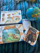 Lot de 4 jeux tiptoi stylo globe livre starwars et jeu voyage dans le temps