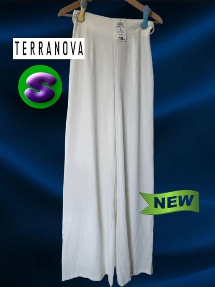 Pantalon blanc Terranova taille S neuf - photo numéro 1