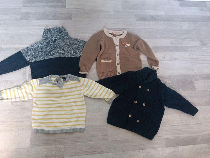 Lot pull veste