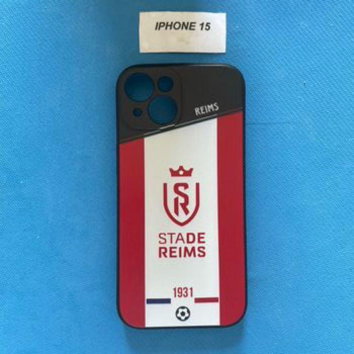 Coque iPhone 15 - Reims 🔴⚪️ - photo numéro 1