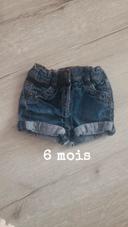 Short en jeans