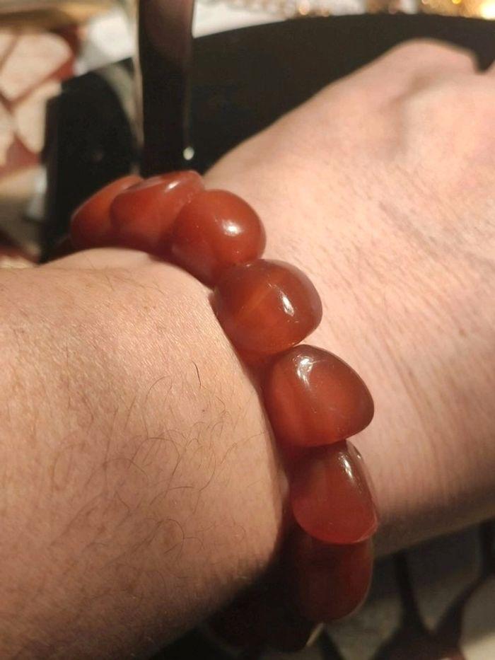 Bracelet agates rouge - photo numéro 7