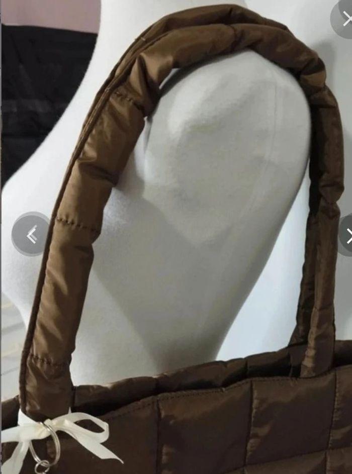 Sac a main fourre tout matelassé léger marron femme  🤎 - photo numéro 10