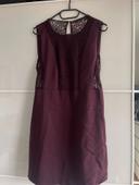 Robe moulante bordeaux