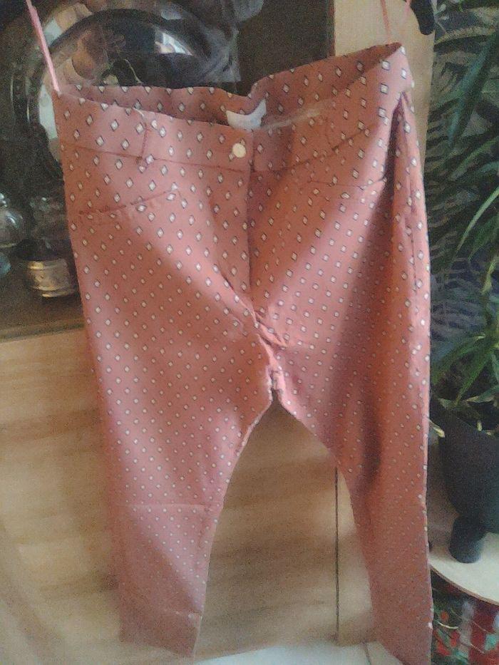 Pantalon rose à pois - photo numéro 4