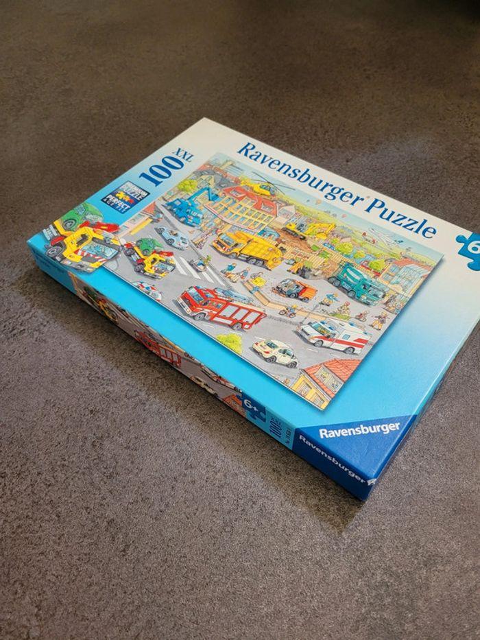 Ravensburger  - Puzzle - Les Véhicules de La Ville - 100 Pièces - photo numéro 3