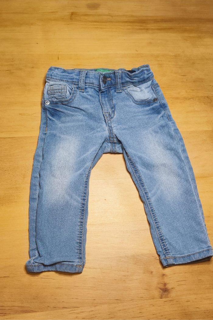 Lot de 2 jeans Benetton 12-18 mois - photo numéro 3