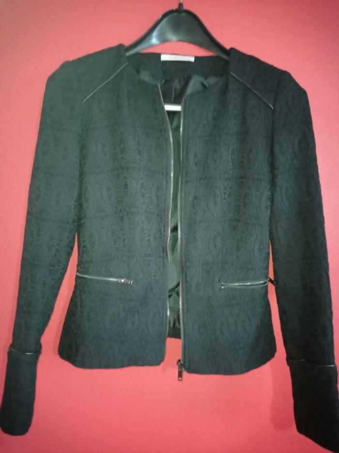 Veste Noire femme Camaïeu taille 36 - photo numéro 1