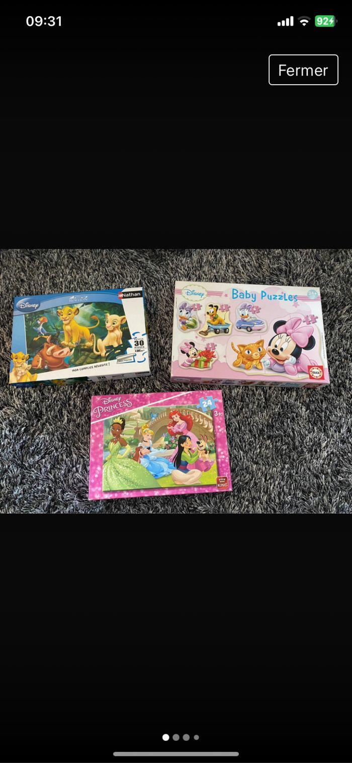 3 puzzles Disney - photo numéro 1