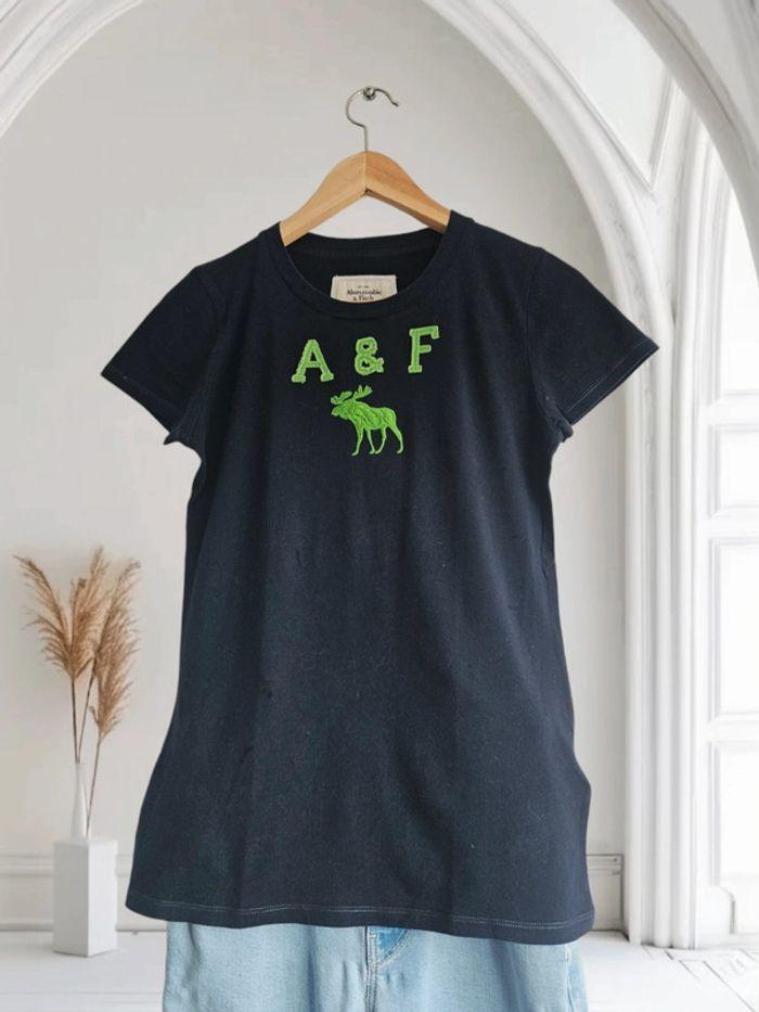 T-shirt marine & vert - Abercrombie & Fitch - photo numéro 5