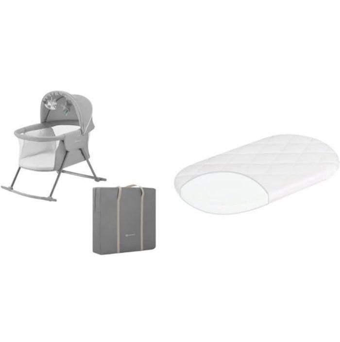 Lit bébé 3 en 1 , lit parapluie Kinderkraft + matelas de berceau arrondi - photo numéro 5