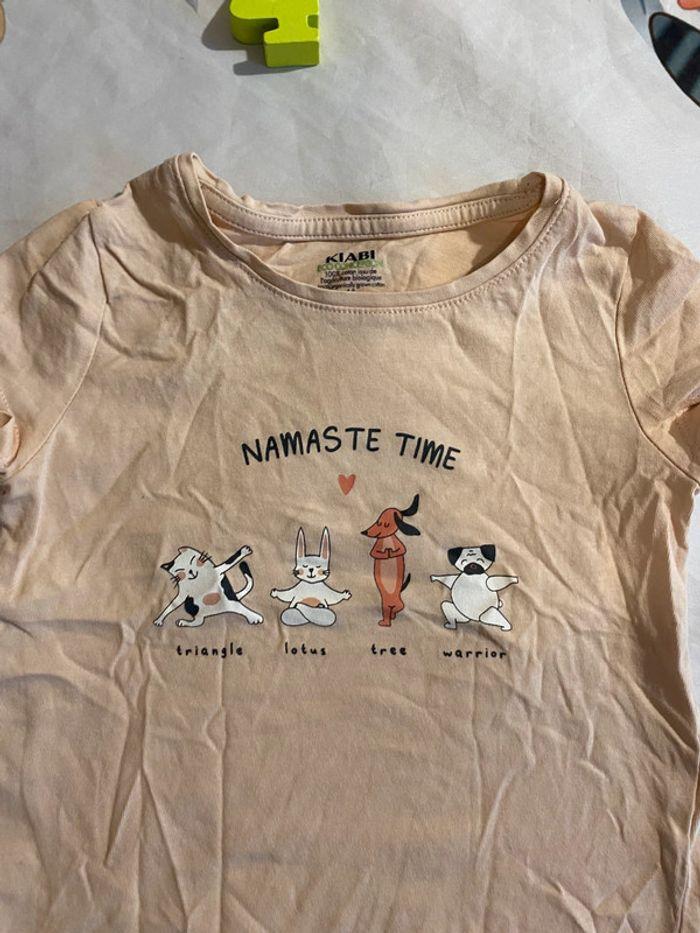 Jolie tee shirt namaste animaux - photo numéro 2