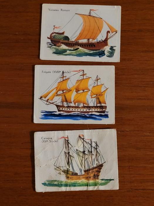 3 bon points d'école - bateaux - vintage - photo numéro 1