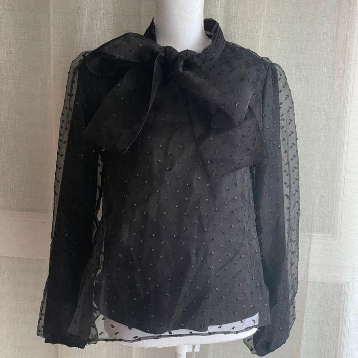 Blouse manches longues noir neuve - photo numéro 1