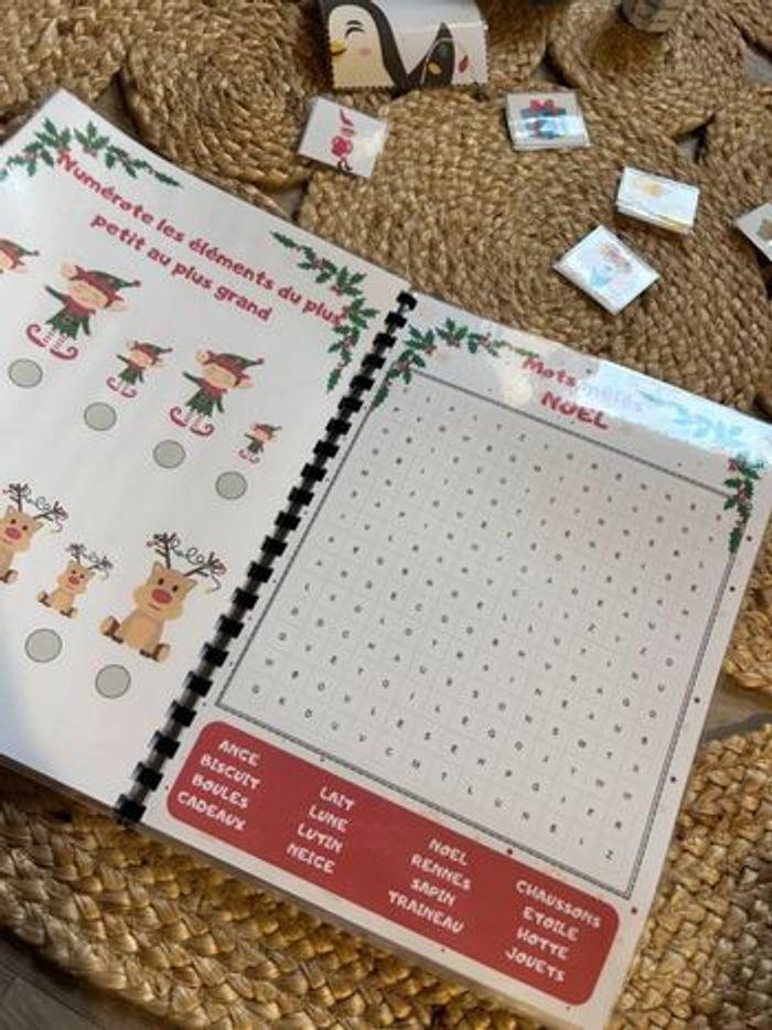 Livret d’activités Noël Montessori avec pièces à scratch - photo numéro 4