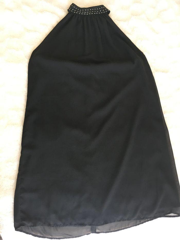 Jolie robe en voile noire, taille 44. - photo numéro 4