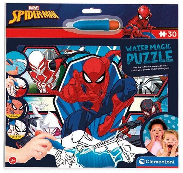 Clementoni - PUZZLE D'EAU MAGIQUE MARVEL SPIDER-MAN 30 PIÈCES 38,5X39CM - photo numéro 1