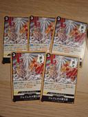 Lot de 5 cartes one piece op04 093