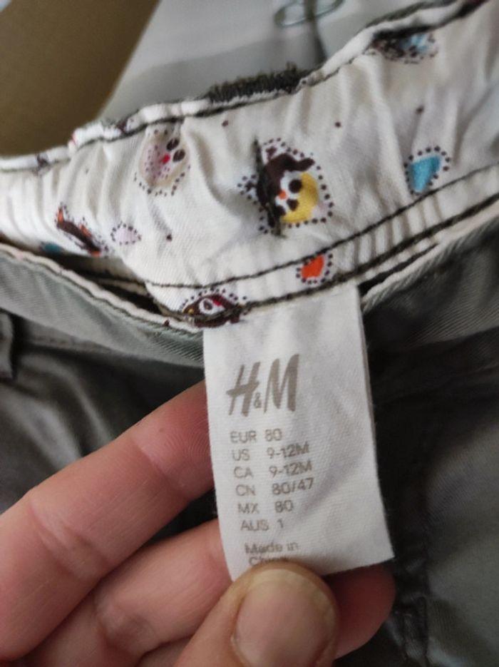 Pantalon kaki bébé fille 9-12 mois H&M - photo numéro 4