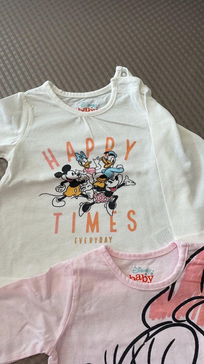 Lot de 2 teeshirt Disney baby - photo numéro 3