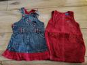 Lot 2 robes 18 mois filles rouge