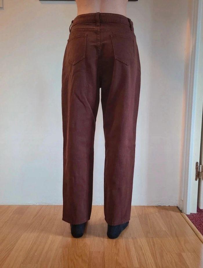 Jeans coupe large marron chocolat shein 36 neuf - photo numéro 2