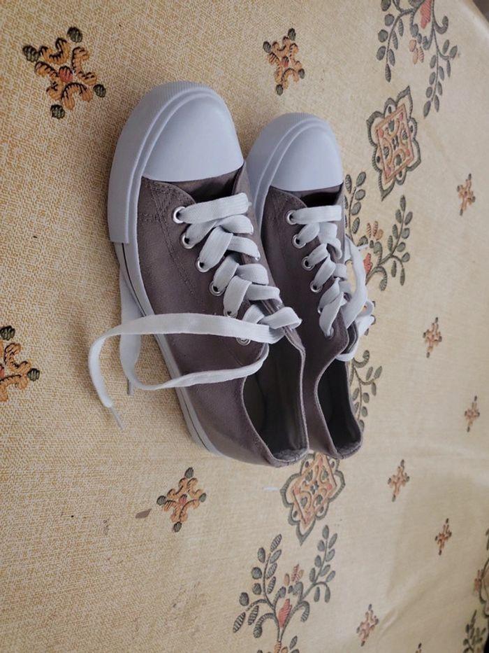 Sneakers taupe femme T38 Gemo - photo numéro 1