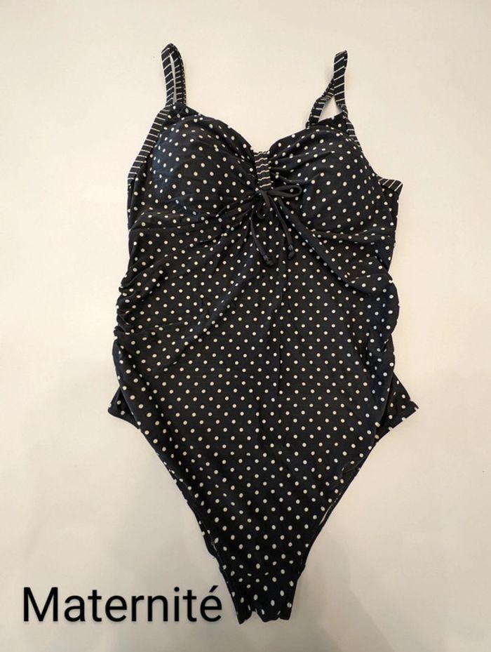 Maillot de bain à pois de grossesse M/L - photo numéro 1