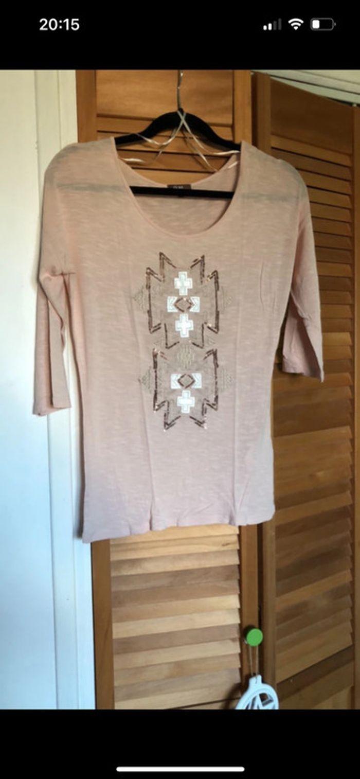 TEE shirt Grain de malice rose