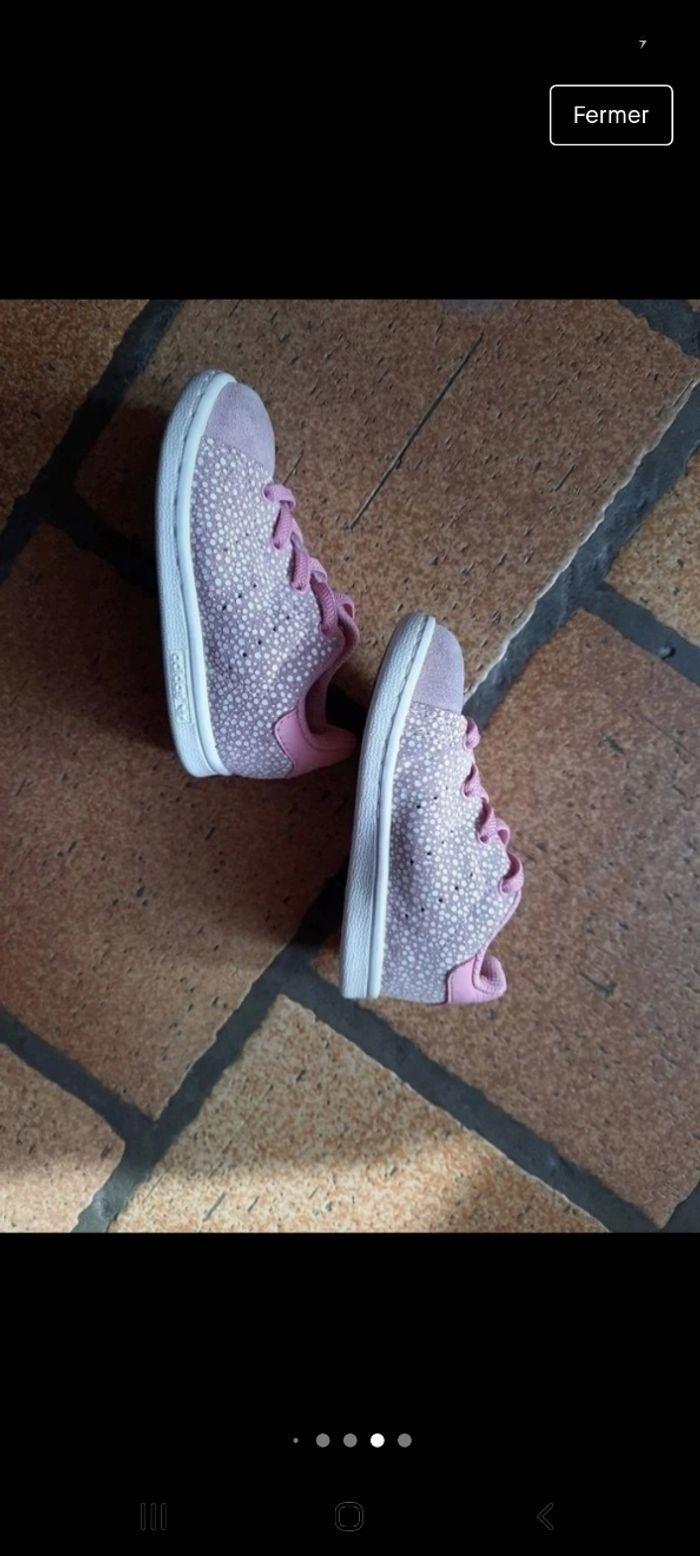 Baskets adidas stansmith rose nubuck - photo numéro 6