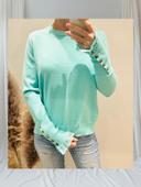 💐 Pull vert d’eau femme TU 36/40