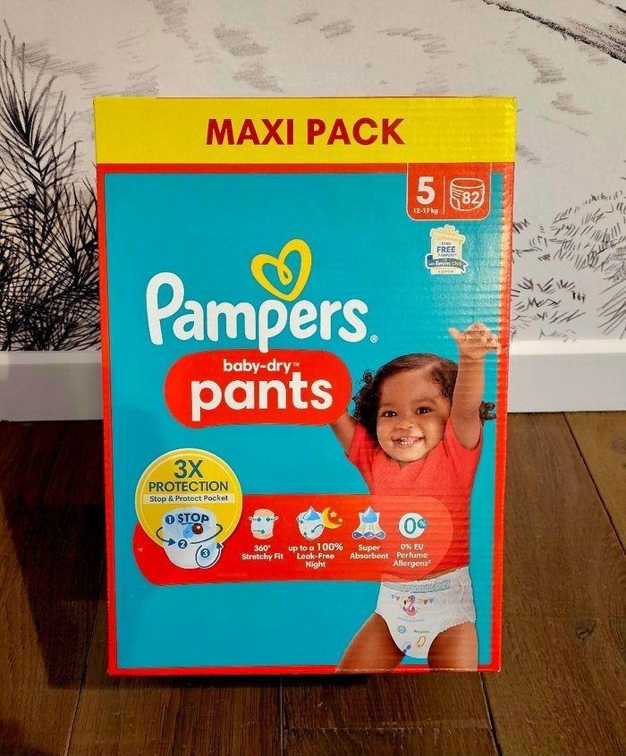 164 Pants Pampers Baby-dry 5 - de 12 à 17 kg - photo numéro 2