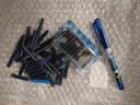 Lot stylo plume et encre bleue