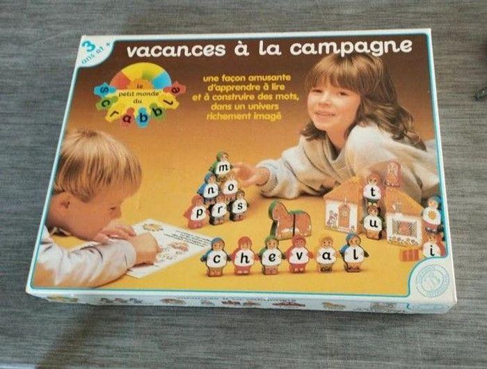 Départ en vacances Le petit monde du Scrabble Habourdin 1986 vintage - photo numéro 1