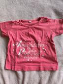 🌸 t-shirt rose Princesse 12 mois