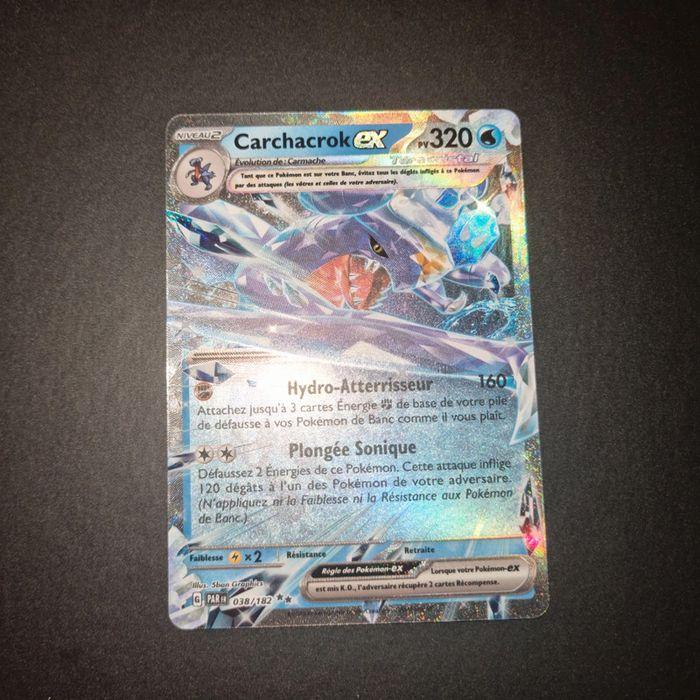 Carte Pokemon Carchacrok 038/182 EX EV4 Ecarlate et Violet - photo numéro 1