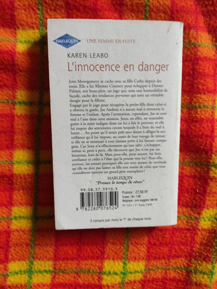 Karen Leabo n° 651 L'Innocence en danger - photo numéro 2