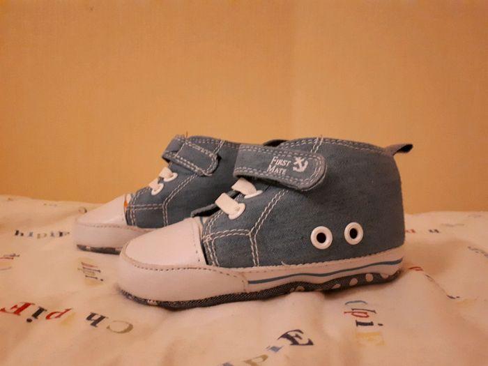 Chaussons bébé garçon en toile - photo numéro 5