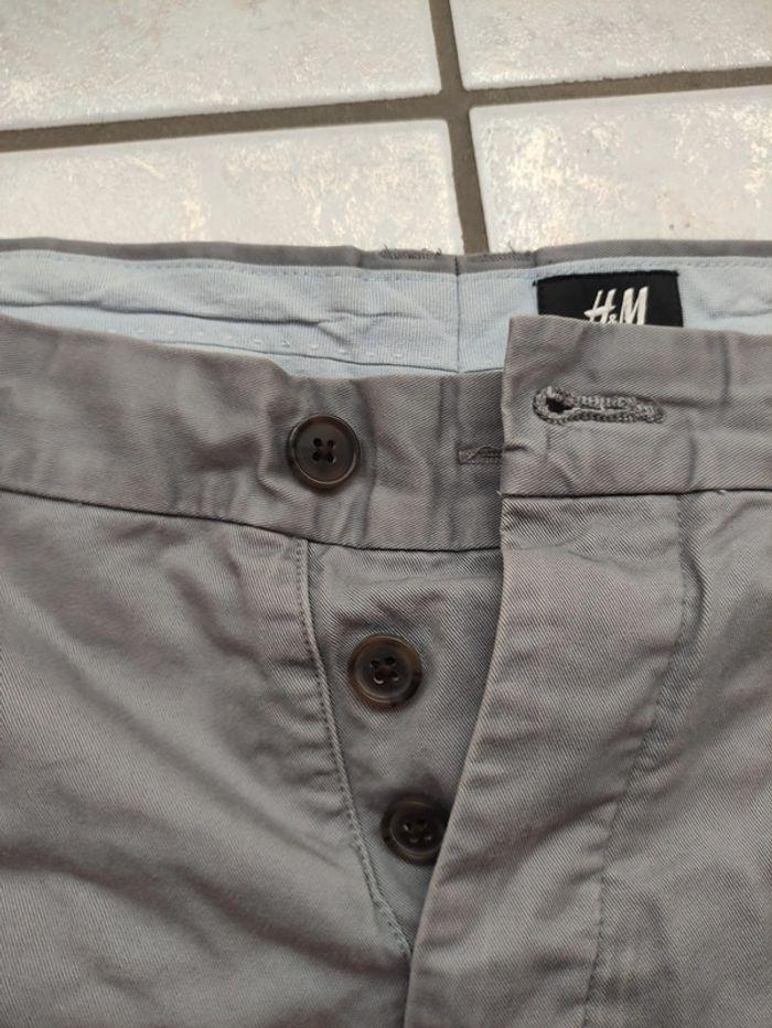 Pantalon chino homme gris H&M 38 - photo numéro 6