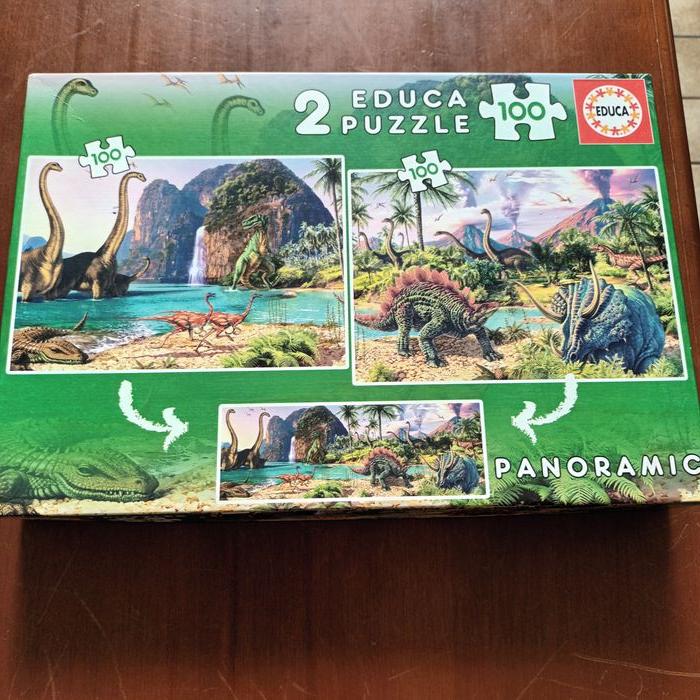 2 puzzles de 100 pièces chaque panoramiques - photo numéro 1